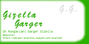 gizella garger business card